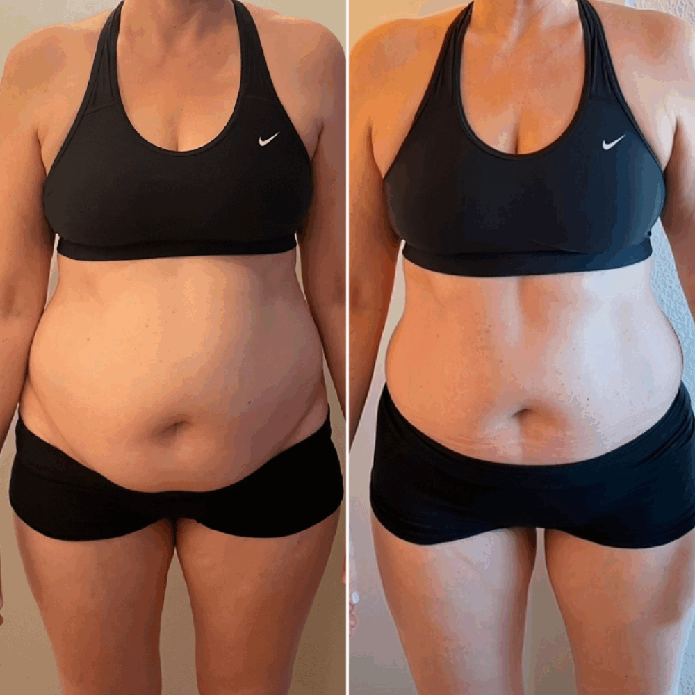 Vægttab overgangsalder perimenopause hjemmetræning resultater kvinder før/efter