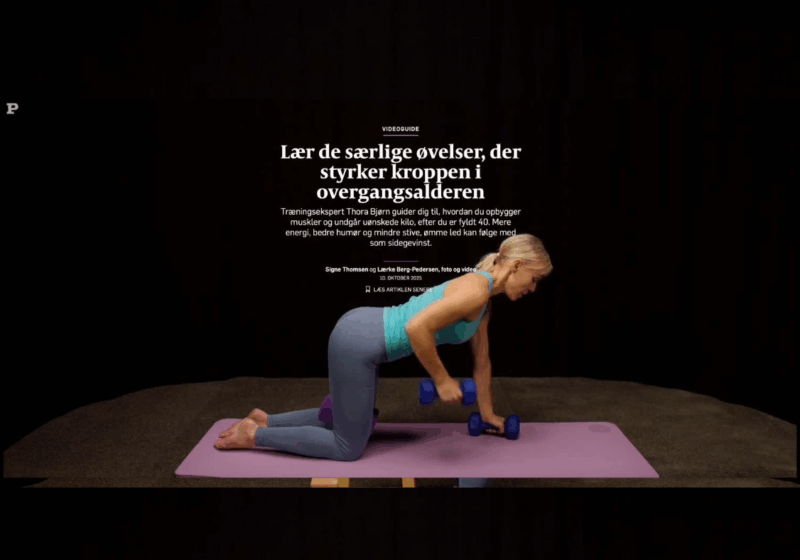 Træning i overgangsalderen Politiken Thora Bjørn træningsekspert video perimenopause